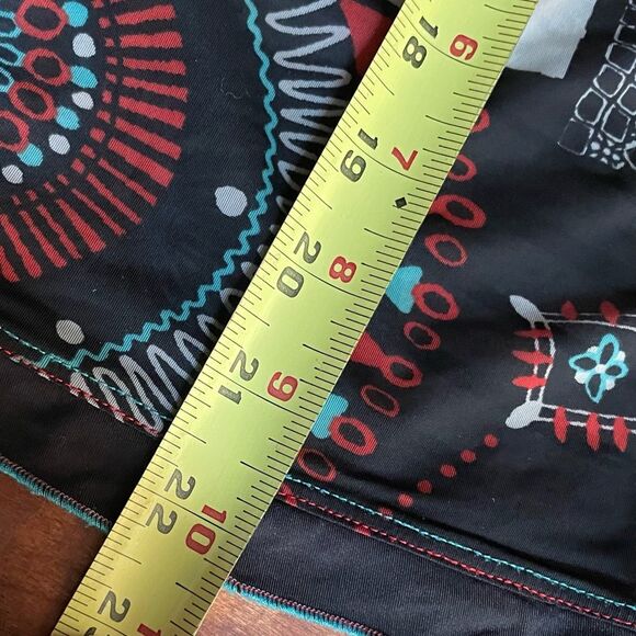 Garella Semi-Sheer Printed Zip Top Size 3 US S Boho Mesh Lightweight Top - Picture 9 of 9